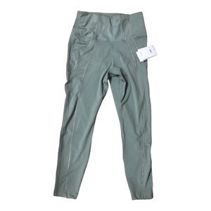 Nike women’s dry‎ fit green yoga training leggings size large brand new